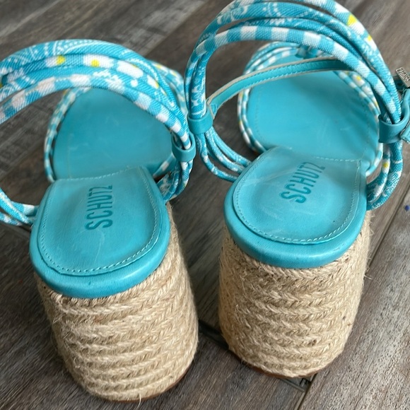 Schutz Dahra Sandals Women's Strappy Block Heel size 11 - Picture 5 of 8